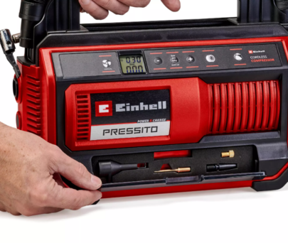 EINHELL Akumulatorski kompresor za vazduh PRESSITO 18/25 + 2,5 Ah Starter Kit - 4