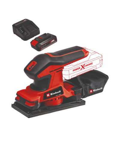 EINHELL Akumulatorska vibraciona brusilica/šlajferica TC-OS 18/187 Li + 2,5 Ah Starter Kit - 1