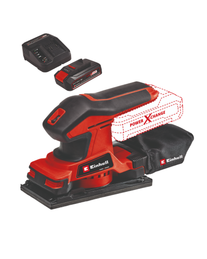 EINHELL Akumulatorska vibraciona brusilica/šlajferica TC-OS 18/187 Li + 2,5 Ah Starter Kit 4460725/3810000033 - 1