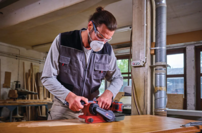 EINHELL PROFESSIONAL akumulatorska tračna brusilica TP-BS 18/457 Li BL + 2,5 Ah Starter Kit - 4