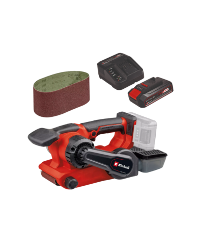 EINHELL PROFESSIONAL akumulatorska tračna brusilica TP-BS 18/457 Li BL + 2,5 Ah Starter Kit - 1