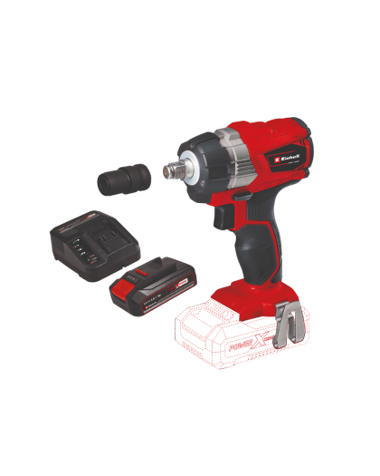 EINHELL Akumulatorski udarni nasadni odvijač TE-CW 18 Li BL + 2,5 Ah Starter Kit 4510040/3810000033 - 1