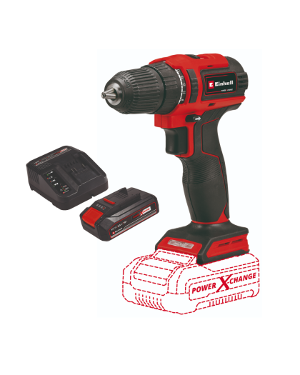 EINHELL Akumulatorska bušilica TE-CD 18/40 Li BL + 2,5 Ah Starter Kit 4513997/3810000033 - 1