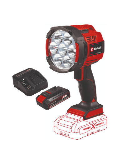 EINHELL Aku.i hibridni reflektor TE-CL 18/2500 LiAC + 2,5 Ah Starter Kit 4514145/3810000033 - 1