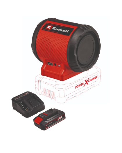 EINHELL Akumulatorski Bluetooth zvučnik TC-SR 18 Li BT + 2,5 Ah Starter Kit 4514150/3810000033 - 1