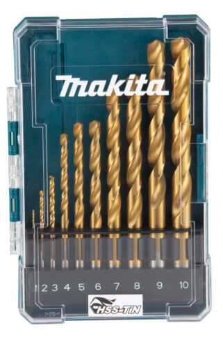 MAKITA 10-delni HSS-TiN economy burgije za metal set 1-10mm (D-72849) - 1