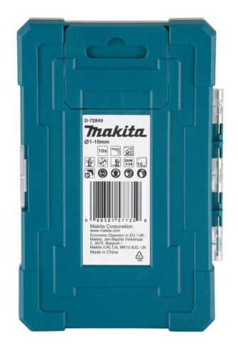 MAKITA 10-delni HSS-TiN economy burgije za metal set 1-10mm (D-72849) - 3