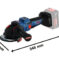 BOSCH Ugaona brusilica EXPERT EXWS18V-15PS (06019M6401) - 3