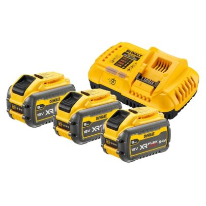 DeWALT set 3x FLEXVOLT baterije 54V/18V 9.0Ah + brzi punjač DCB118 DCB118X3-QW - 1