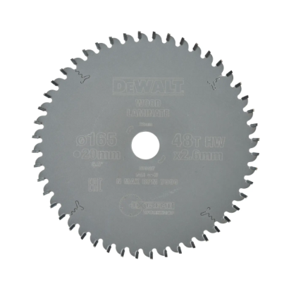 DEWALT DT4087 List kružne testere 165x20mm, 48 zuba (TCG profil zuba) - 1
