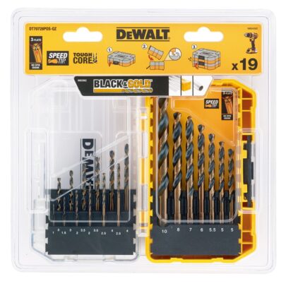 DeWALT DT70728POS-QZ Black & Gold set burgija za metal 19 delova – ToughCase+ (sistem povezivanja kutija X40) - 2
