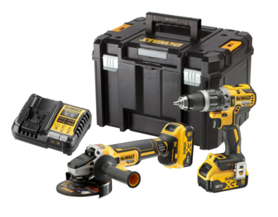 DeWALT DCK2080P2T aku set 2 alata 18V XR DCD796+DCG405 2×5.0Ah - 1