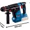 BOSCH PRO GBH 187-LI Akumulatorski elektro-pneumatski čekić za bušenje sa ONECHUCK 0611923121 - 2