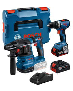 BOSCH SET GSR 18V-65 Professional Akumulatorska bušilica-odvrtač + GBH 185-LI Akumulatorski elektro-pneumatski čekić za bušenje sa SDS plus prihvatom (06019N3203+0611924020) - 1