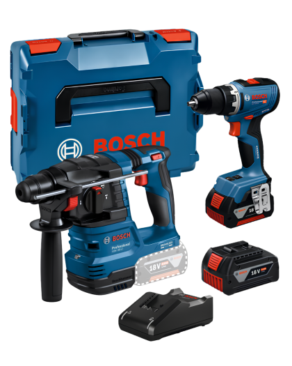 BOSCH SET GSR 18V-65 Professional Akumulatorska bušilica-odvrtač + GBH 185-LI Akumulatorski elektro-pneumatski čekić za bušenje sa SDS plus prihvatom (06019N3203+0611924020) - 1