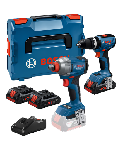BOSCH SET GSB 18V-65 Professional Akumulatorska udarna bušilica-odvrtač + GDX 18V-285 Professional Akumulatorski rotacioni udarni odvrtač (06019N3303+06019N2120) - 1