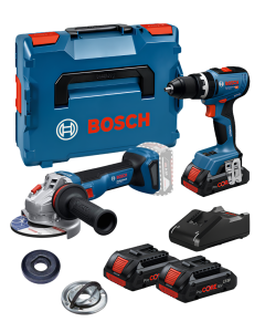 BOSCH SET GSB 18V-65 Professional Akumulatorska udarna bušilica-odvrtač + GWS 18V-11 Professional Akumulatorska ugaona brusilica (06019N3303+06019N4100) - 1