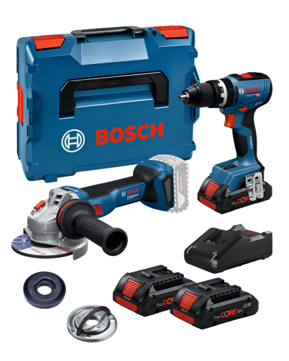 BOSCH SET GSB 18V-65 Professional Akumulatorska udarna bušilica-odvrtač + GWS 18V-11 Professional Akumulatorska ugaona brusilica (06019N3303+0619N4100) - 1