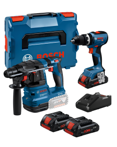 BOSCH SET GSB 18V-65 Professional Akumulatorska udarna bušilica-odvrtač + GBH 185-LI Akumulatorski elektro-pneumatski čekić za bušenje sa SDS plus prihvatom (06019N3303+0611924020) - 1