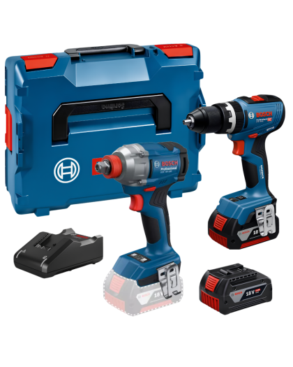 BOSCH SET GSB 18V-65 Professional Akumulatorska udarna bušilica-odvrtač + GDX 18V-285 Professional Akumulatorski rotacioni udarni odvrtač (06019N3303+06019N2120) - 1
