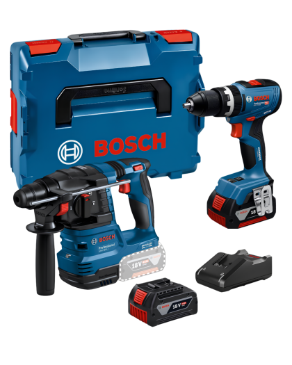 BOSCH SET GSB 18V-65 Professional Akumulatorska udarna bušilica-odvrtač + GBH 185-LI Akumulatorski elektro-pneumatski čekić za bušenje sa SDS plus prihvatom (06019N3303+0611924020) - 1