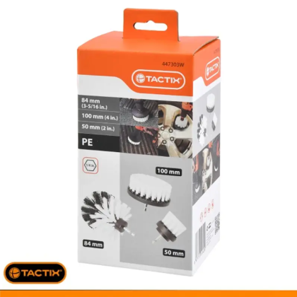 TACTIX Set četki za bušilicu 3/1 - Mekane - 1