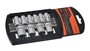 TACTIX Set nasadnih ključeva 1/4" metrički 10kom - 1