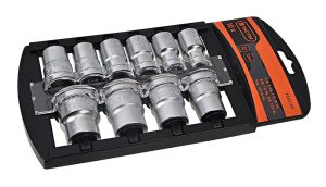 TACTIX Set nasadnih ključeva 1/2" metrički 10kom - 1