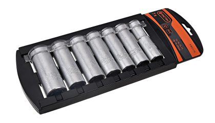 TACTIX Set nasadnih ključeva dubokih 1/2" metrički 7kom - 1