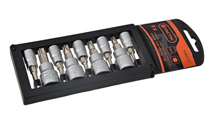 TACTIX Set nasadnih Torx bitova 1/4" i 3/8" 9kom - 1